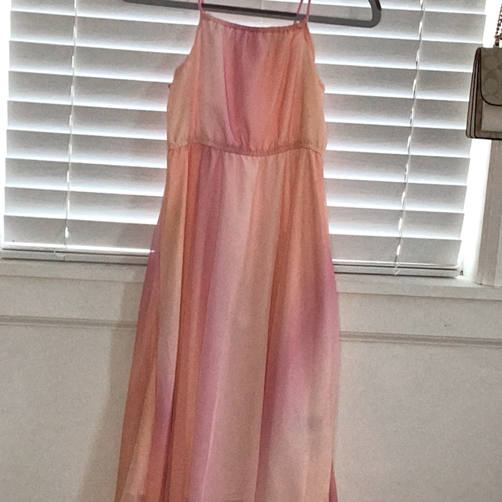 Orange,white,pink dress!